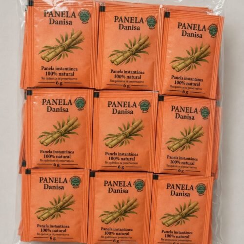 Panela Danisa Pulverizada sachet de 6 g por 100 und