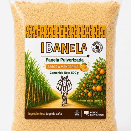 Panela Ibanela Pulverizada sabor a Mandarina de 500 g