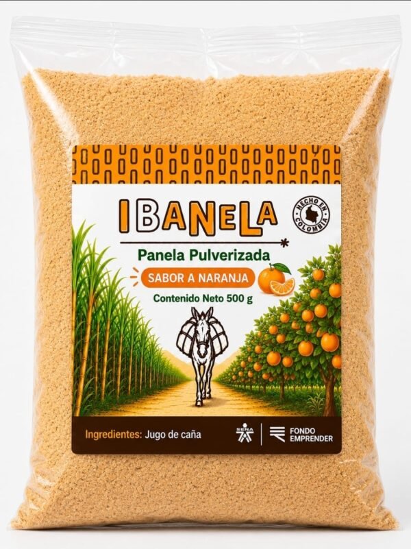 Panela Ibanela Pulverizada sabor a limón de 500 g